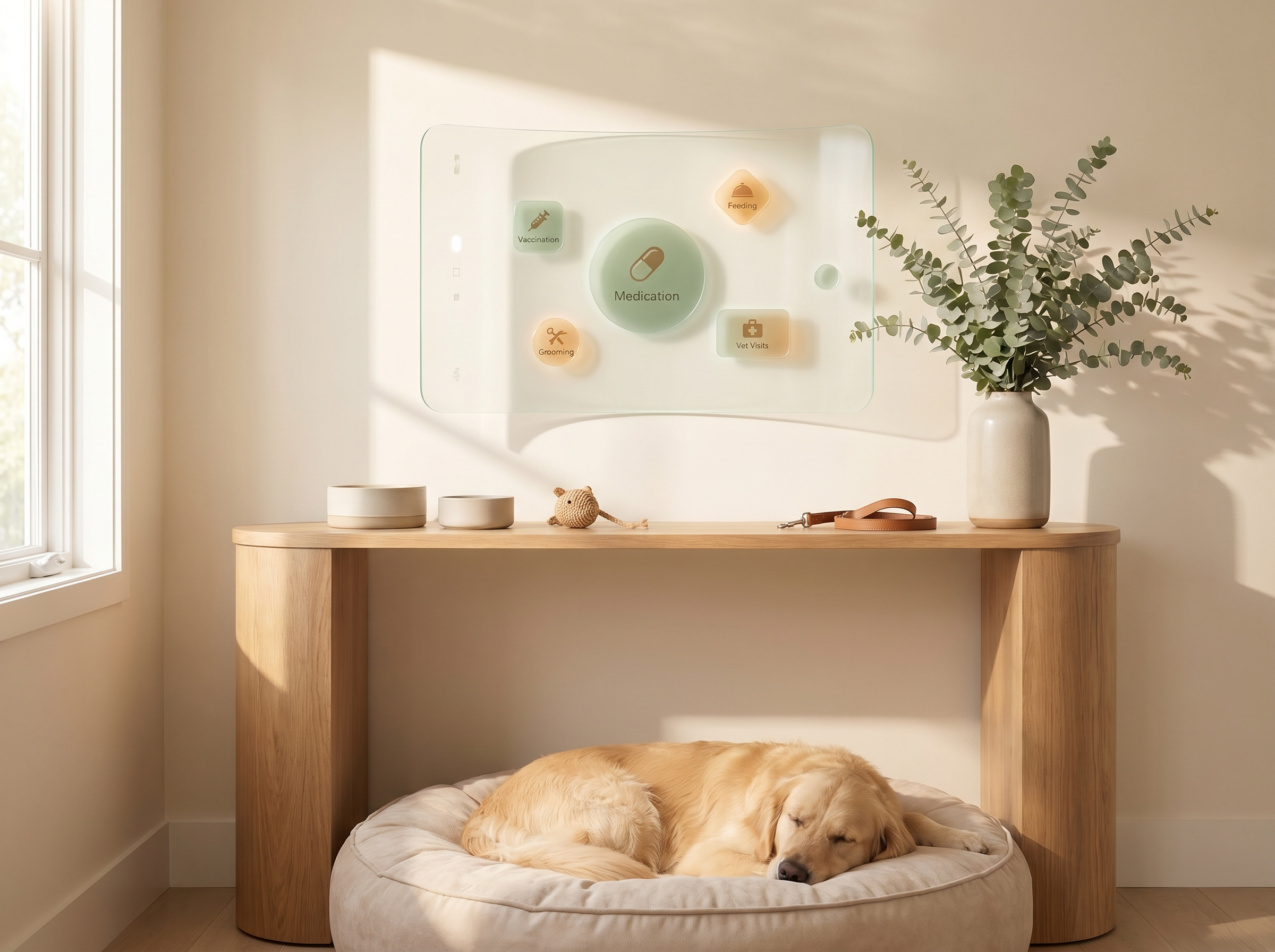 Petora reminders interface